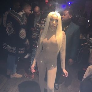 Shane Justin crystal bodysuit